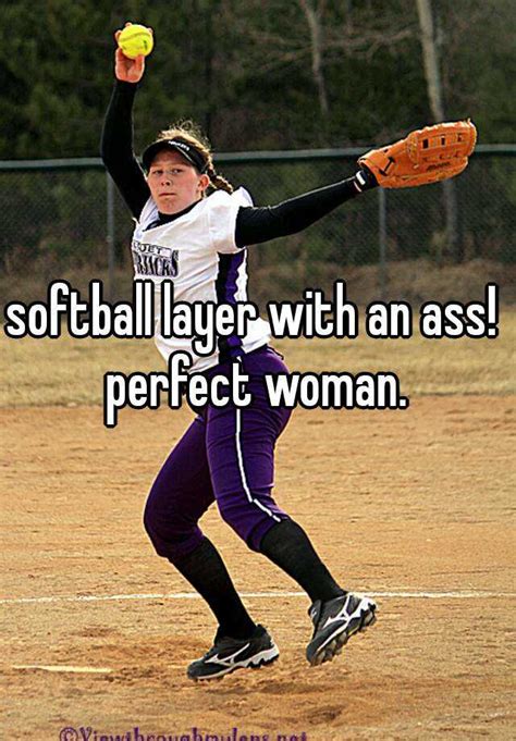 softball layer with an ass perfect woman