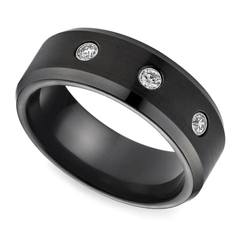 Check spelling or type a new query. Diamond Men's Wedding Ring in Black Cobalt