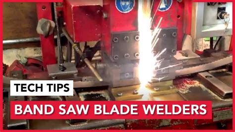 Band Saw Blade Weld Center Useing Ideal Welders Youtube