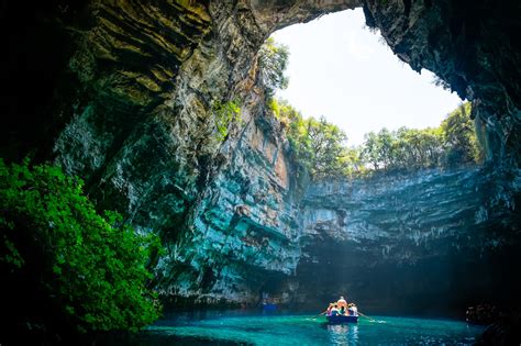 The Magnificent Lake In Melissani Cave A Unique Geological Phenomenon