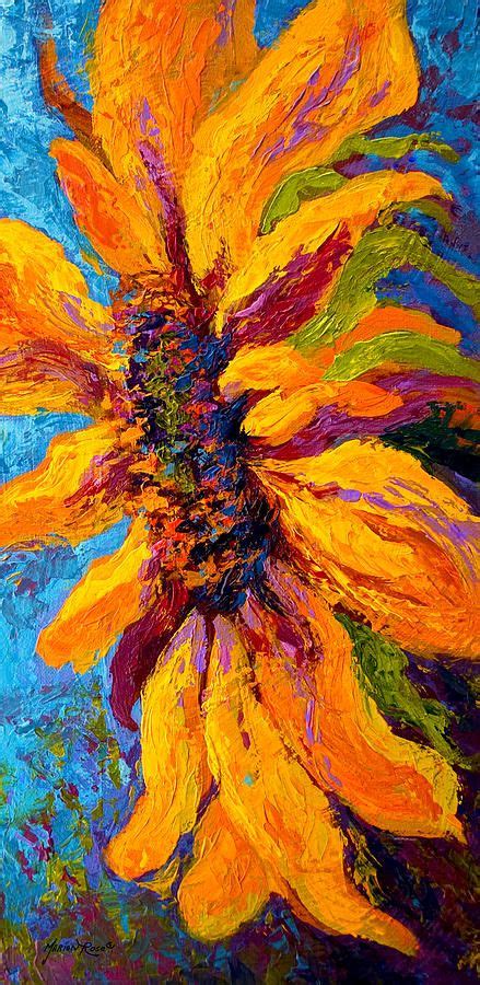 Sunflowers Painting Sunflower Solo Ii By Marion Rose Canvas Art