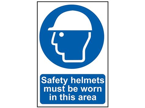 Scan Sca0002 Safety Helmets Must Be Worn In This Area Sign Pvc 200 X