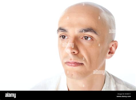 Portrait Of Bald Male Stock Photo Alamy