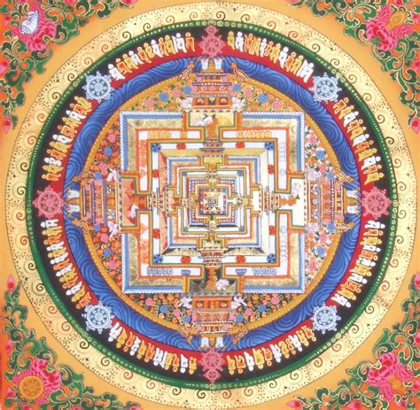 tibetan buddhist kalachakra mandala exotic india art