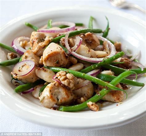 Your Hearts Desire Chicken Butter Bean And Walnut Salad Daily Mail