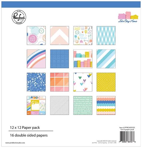 Pinkfresh Studio Lets Stay 12x12 Collection Paper Pack