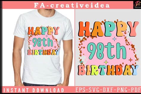 Happy 98th Birthday Graphic By Facreativeidea · Creative Fabrica