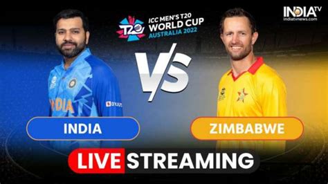 Ind Vs Zim T20 World Cup Live Streaming Details When And Where To
