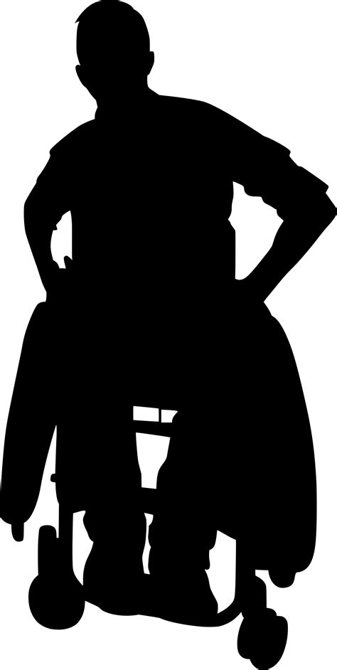 9 Handicap Disabled Wheelchair Silhouette (PNG Transparent) | OnlyGFX.com