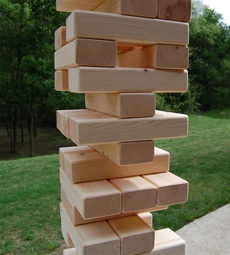54 2x3 Giant Jenga Tumbling Wood Block Game Free
