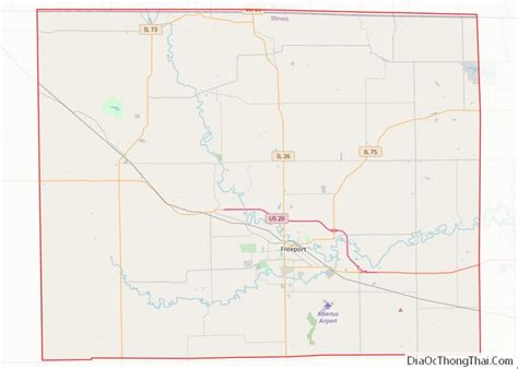 Map Of Stephenson County Illinois Địa Ốc Thông Thái