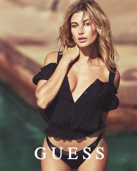 fashion fan blog from industry supermodels hailey baldwin for guess spring 2017