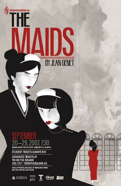 Jean Genets Dark And Discomforting Play The Maids The Maids Limelight Cover Design Judge