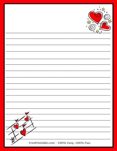Customize Your Free Printable Love Notes Stationery Notes Stationery