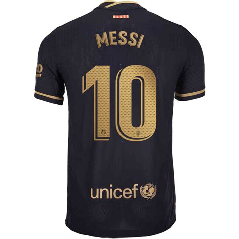 202021 Nike Lionel Messi Barcelona Away Match Jersey Soccerpro