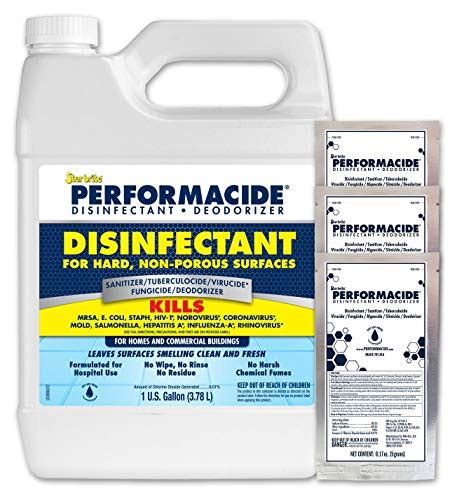 PERFORMACIDE No Rinse Disinfectant Virucide Fungicide Deodorizer Food Contact Surface