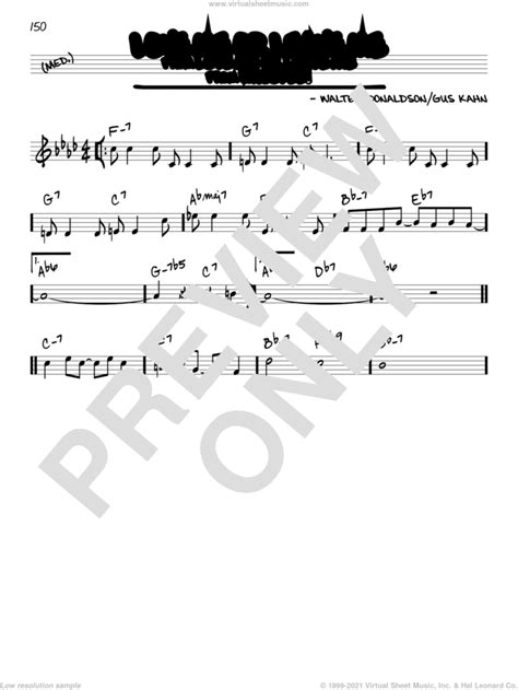 Love Me Or Leave Me Sheet Music Real Book Melody And Chords Real Book