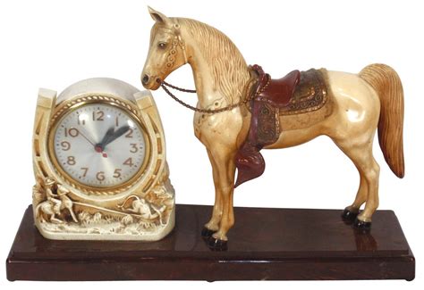 Western Horse Clocks 2 Both Wsessions Movements One Plastic One
