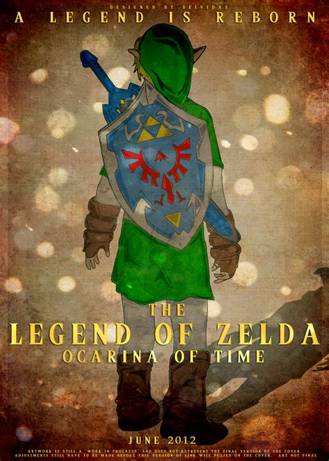 Legend Of Zelda Ocarina Of Time Character Poster By Deividas12 On