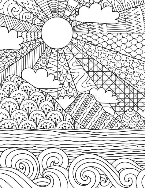 Cool Coloring Pages Beach Landscapes