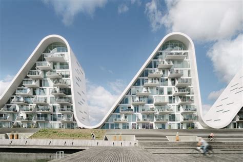 Wave Shaped Apartment Building Completes In Denmark Henning Larsen