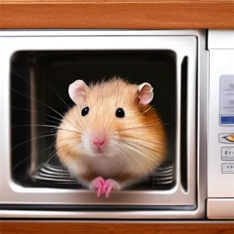 A Hamster In A Microwave Photo Realistic 4 K Stable Diffusion