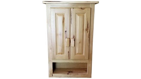 Hickory No Bark Medicine Cabinet — Ez Mountain Rustic Furniture