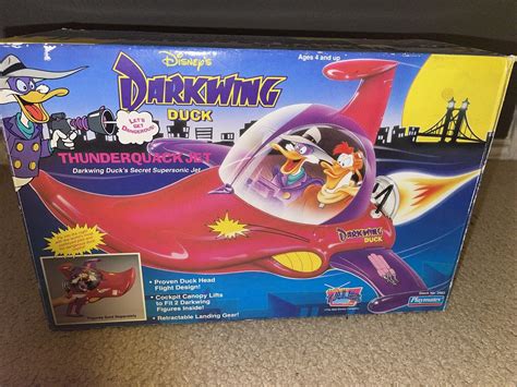 1991 Playmates Toys Thunderquack Jet Disney Darkwing Duck Action Figure