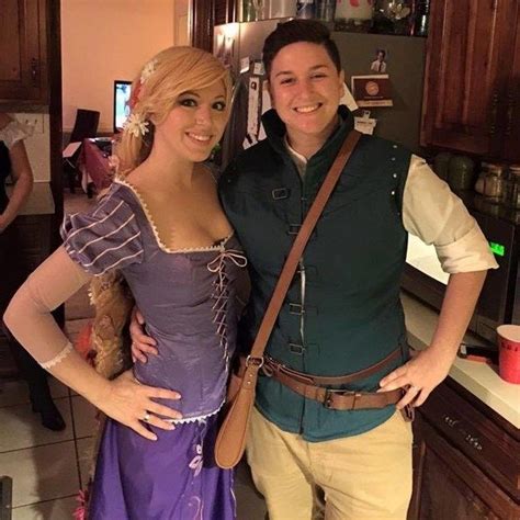 A Fetching Flynn Rider And Rapunzel Duo From Tangled Couples Costumes Creative Couples