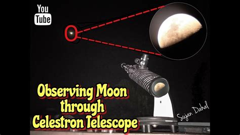 Observing Moon Through Celestron Telescope 2019 Nepal Aforastronomy