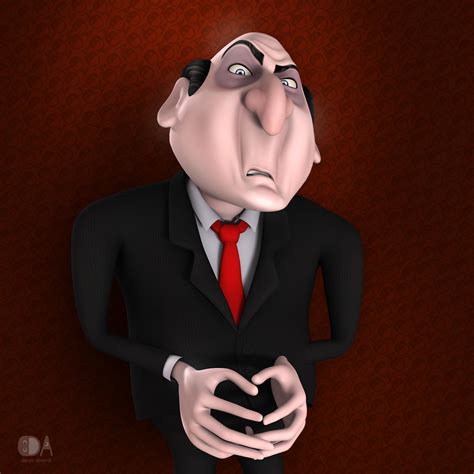 Rigged Cartoon Evil Businessman 3d Max