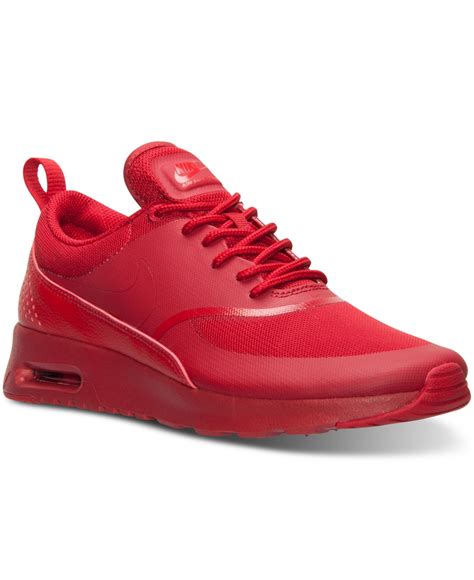 Nike Womens Air Max Thea Running Sneakers From Finish Line In Red Lyst