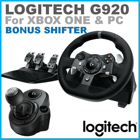 Racing Wheel Pedals And Shifter Logitech G920 Driving Force For Xbox One