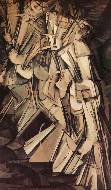Nude Descending A Staircase Number Two Painting By Marcel Duchamp