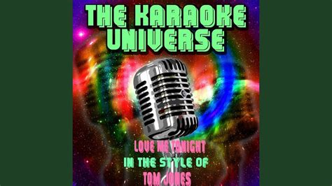 Love Me Tonight Karaoke Version In The Style Of Tom Jones Youtube