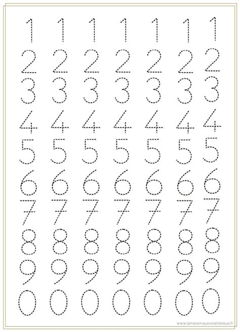 The Number 1 To 10 Worksheet Is Shown In This Printable Pattern Which