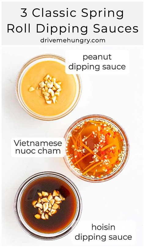 3 Classic Spring Roll Dipping Sauces Recipe Spring Roll Dipping