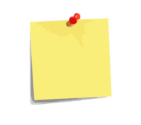 Sticky Note With Pin