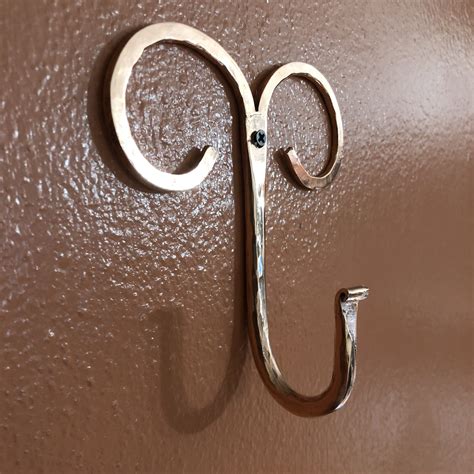 Handcrafted Large Pure Copper Wall Hook Decorative Coat Hooks