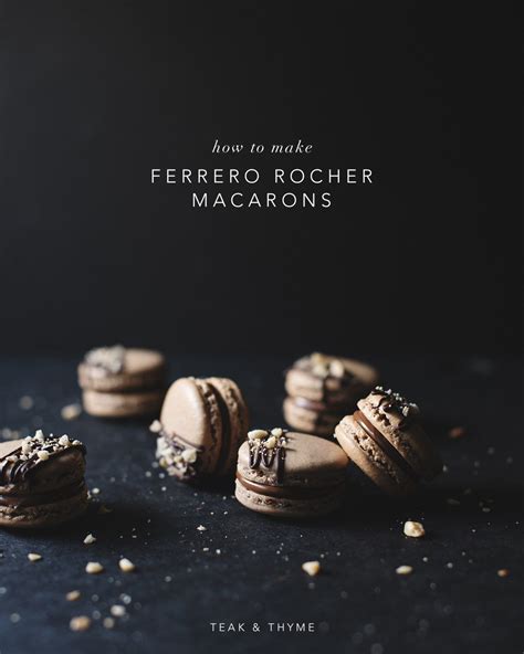 Ferrero Rocher Macarons Recipe Macarons Chocolate Macaron Macaron