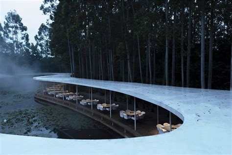 Muda Architects Garden Hotpot Restaurant Snakes Through A Eucalyptus