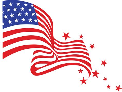 Happy Fourth Of July Flag Transparent Png Stickpng