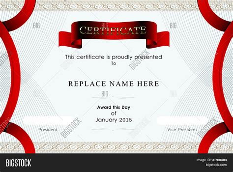Certificate Border Vector And Photo Free Trial Bigstock
