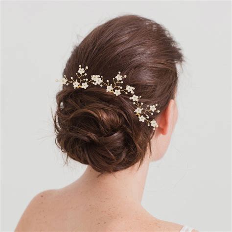 Flower Wedding Hair Pins By Britten