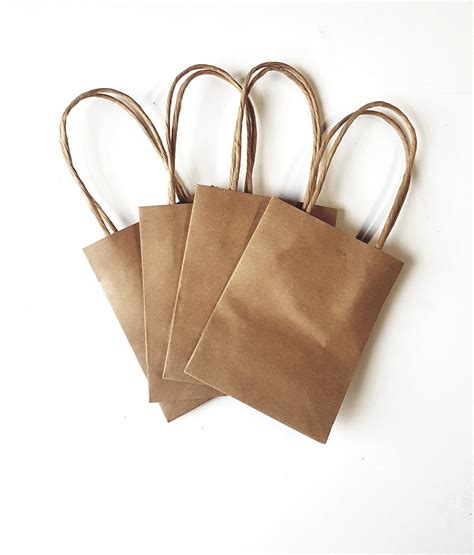 X Kraft Bags Mini Bags Gift Bags Brown Paper Bags Kraft Etsy
