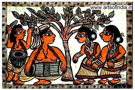 Paitkar Tribal Folk Paintings Of Jharkhand The Cultural Heritage Of India