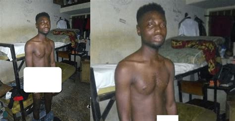 Guy Caught Red Handed Stealing Phones In An Hostel Beaten And Paraded By The Room Occupant