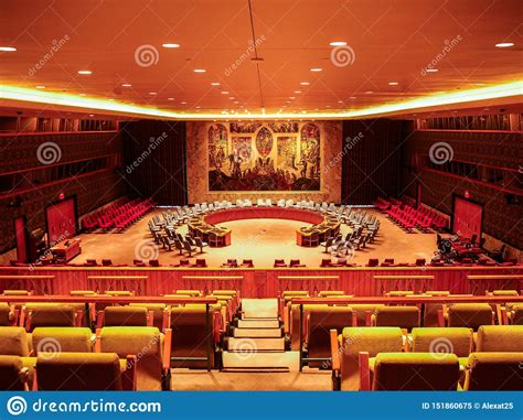 New York United States The Un Security Council Summit Room In The