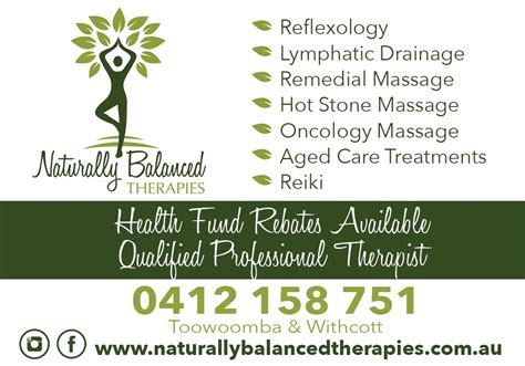 Naturally Balanced Therapies Toowoomba And Withcott Remedial Massage Hot Stone Massage