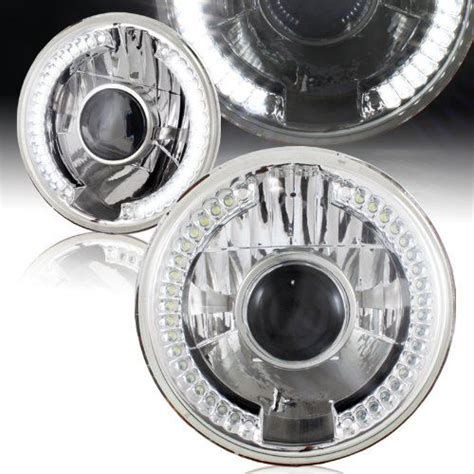 7 Round H6024 Sealed Beam Replacement Chrome Housing Led